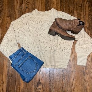 Crotchet Pattern Sweater